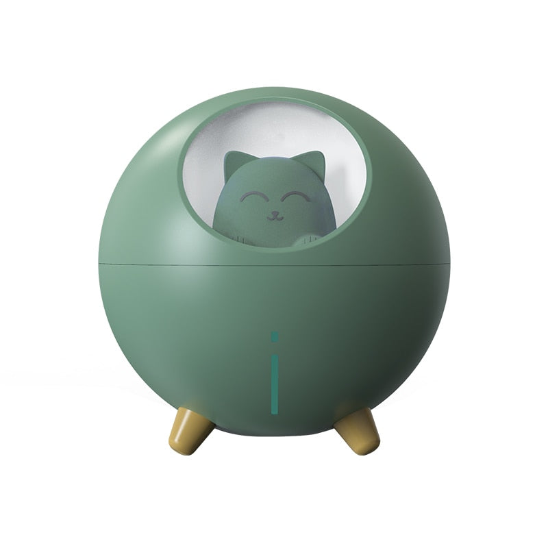 Cute Planet Cat Air Humidifier Ultrasonic Aroma