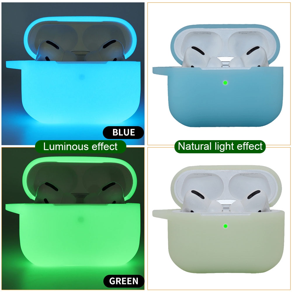 Night Fluorescent Luminous Earphone Case For AirPods Pro