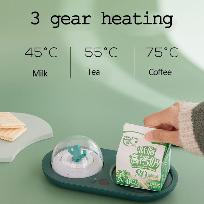 Warmer 3 Gear Coffee Mug Heating Coaster Smart Thermostatic