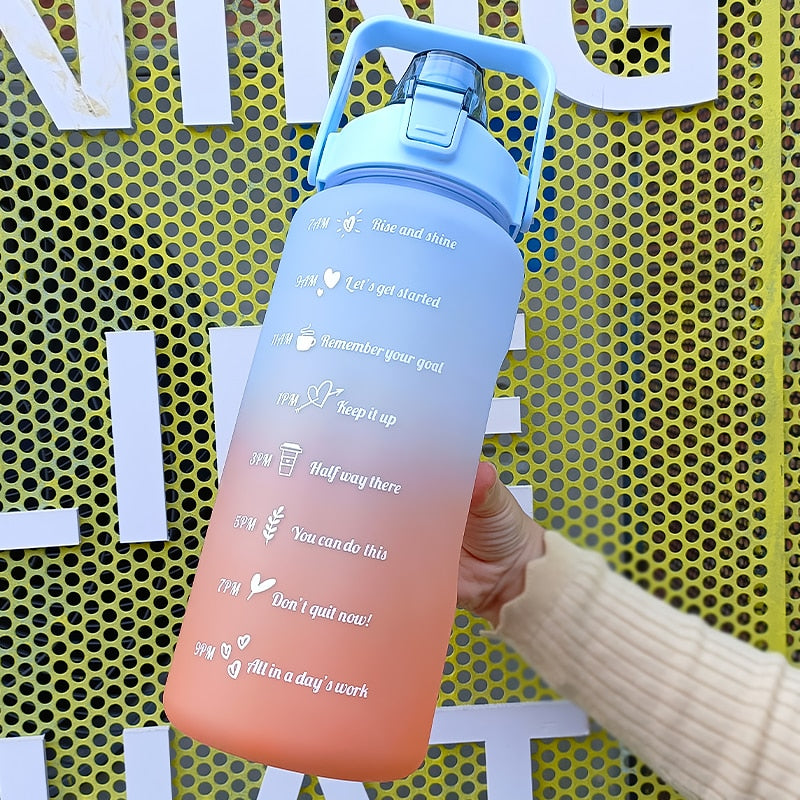 2 Liters Motivational Drinking Water Bottle