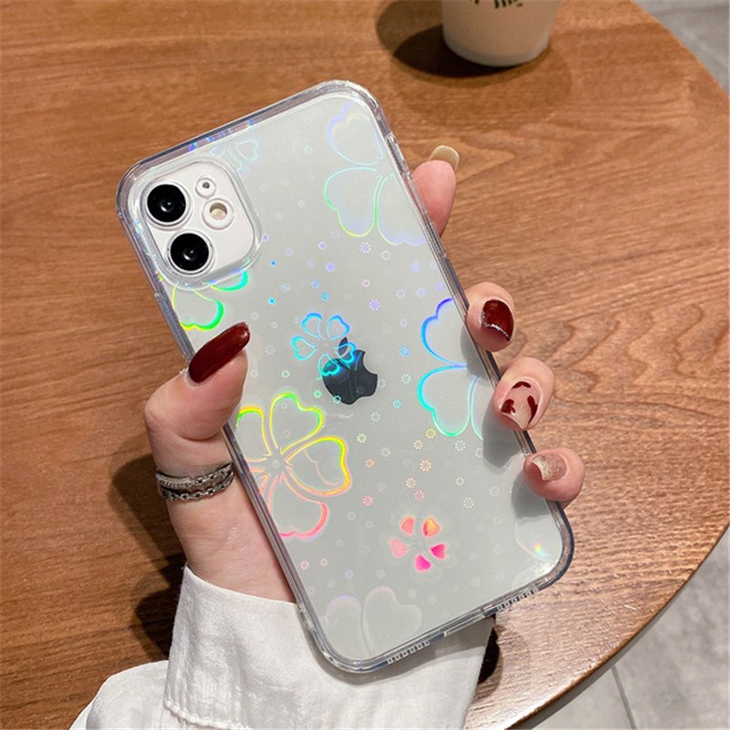 Gradient Rainbow Laser Cases For iPhone X XS Max XR [11-12-13] Pro And Pro Max