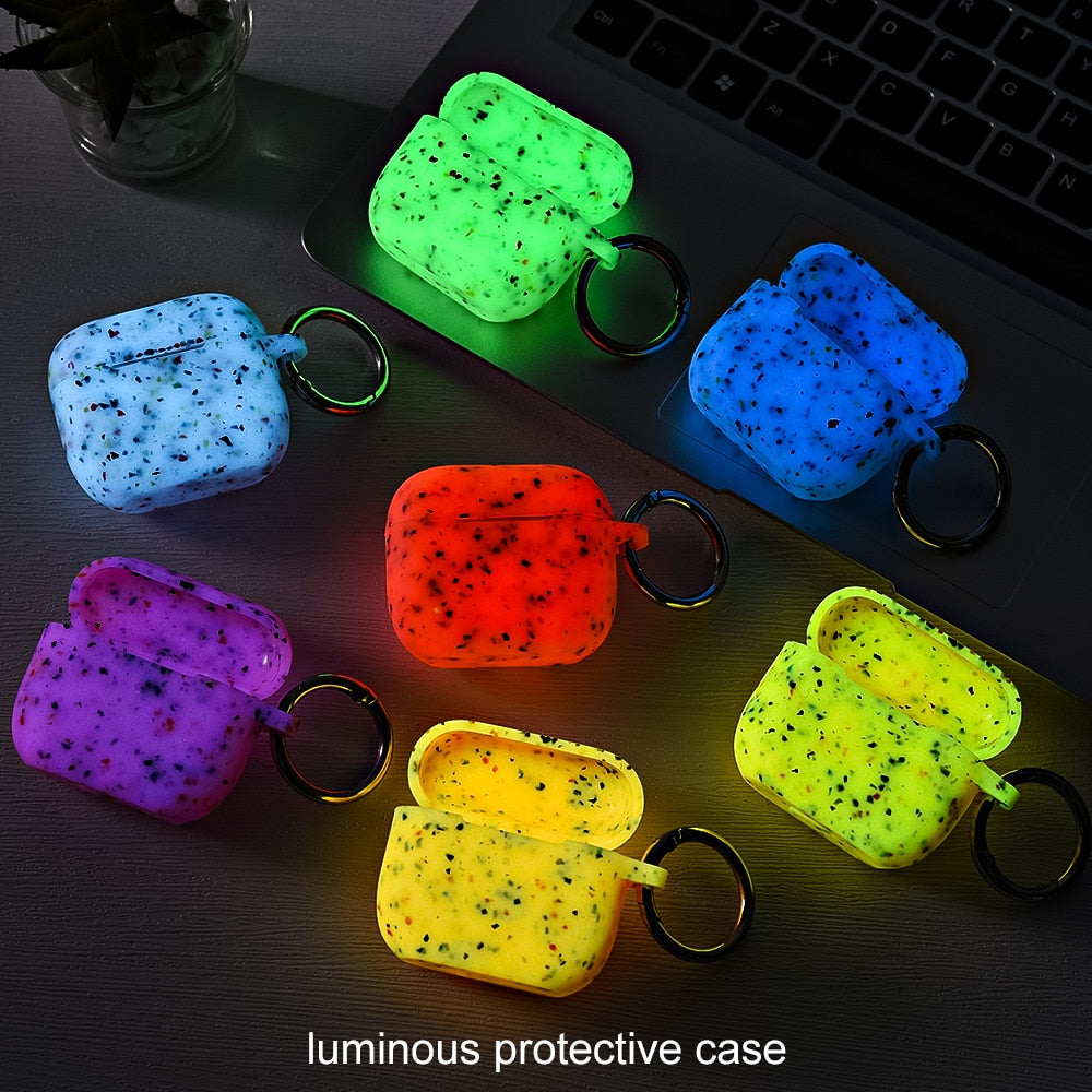 Night Fluorescent Luminous Earphone Case For AirPods Pro