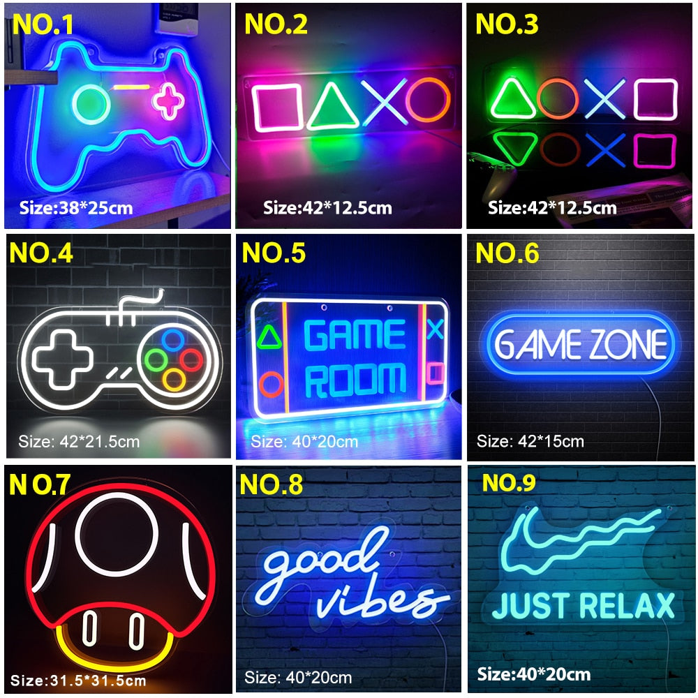 Neon Led Sign Game Room Decor