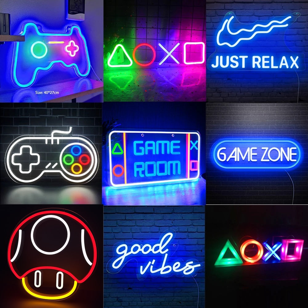 Neon Led Sign Game Room Decor